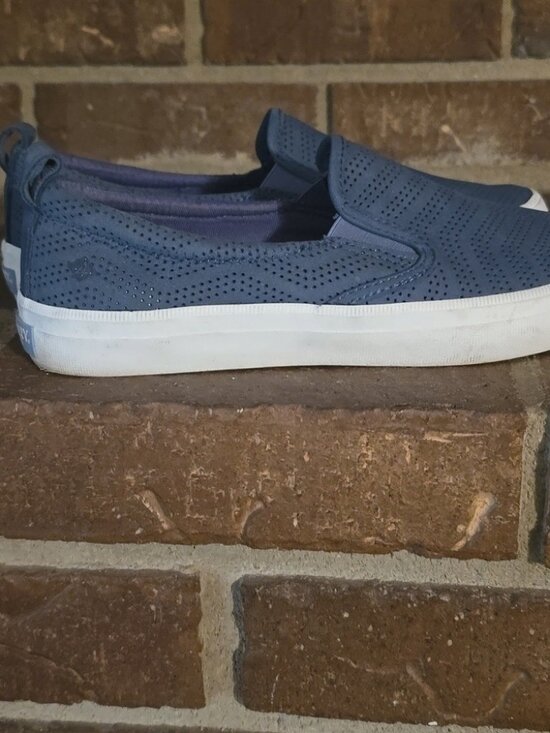 SPERRY CREST TWIN GORE SLIP ON WOMEN'S SIZE 7.5 BLUE - Picture 2 of 7